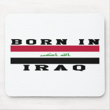 Born In Iraq Mouse Pad
