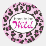 Born to Be Wild Leopard Print Stickers