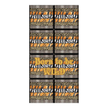 Born to be Wild Safari Animal Print Customized Photo Card