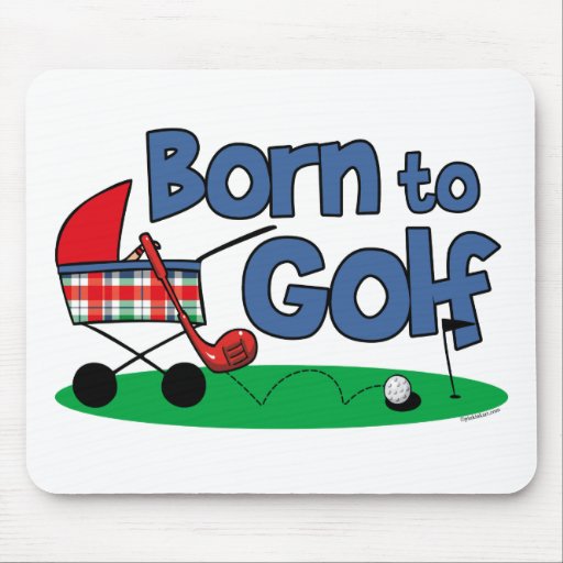 Born To Golf Mouse Mats