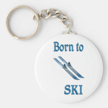 Born to Ski Key Chain