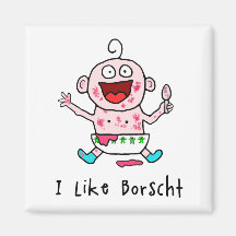 Borscht Baby Magnet