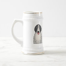 Borzoi Cartoon Portrait Coffee Mugs