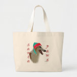 Borzoi Santa Paws Tote Bag