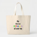 Borzoi Walks Design Canvas Bags