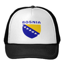 BOSNIA Coat Of Arms Mesh Hats