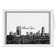 Boston Destination Wedding Thank You Cards