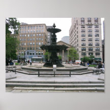 Boston Fountain Poster