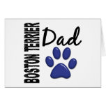 Boston Terrier Dad 2 Greeting Cards