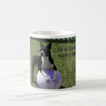 Boston Terrier:  Have a Ball! Coffee Mugs