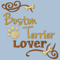 Boston Terrier Lover embroidered shirts