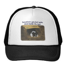 Boston Terrier:  Think Inside the Box Trucker Hat