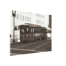 Boston Trolleys Canvas Print