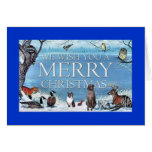 Bostons, Boxers, and other wild critters Greeting Card