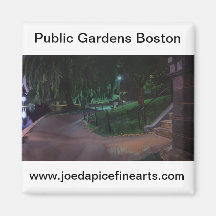 Boston's Public Garden Refrigerator Magnets
