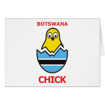 Botswana Chick Greeting Cards