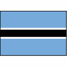 Botswana Flag Acrylic Cut Outs