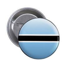 Botswana Flag Pinback Button