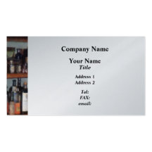 Bottles in General Store - Platinum Business Cards