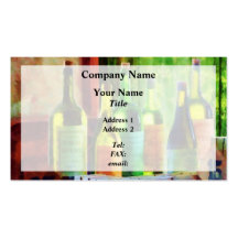 Bottles of Wine Near Window Business Cards