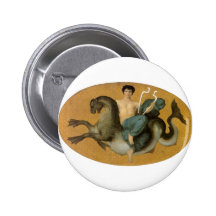 Bouguereau - Arion sur un Cheval Marin Buttons