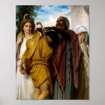 Bouguereau-Tobias Saying Good-Bye to his Father Poster