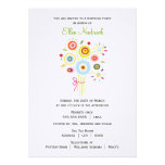 Bouquet Birthday Party Invitation