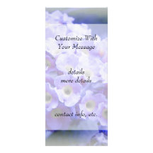 Bouquet of Blues Personalized Rack Card