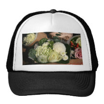 Bouquet of flowers mesh hats