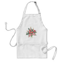 Bouquet of Pink Roses Apron