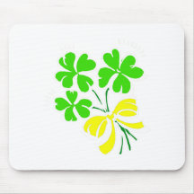 Bouquet of Shamrocks Mouse Pad