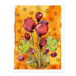 bouquet watercolor post cards