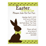 Boutique Chocolate Bunny Personalized Invites
