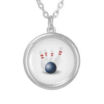 Bowling Ball and Pins Pendants