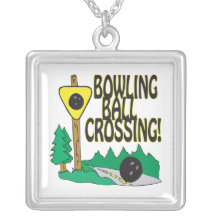 Bowling Ball Crossing Necklaces