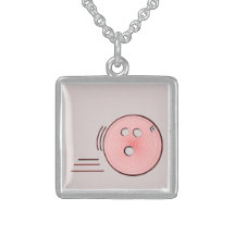 Bowling Ball - Lavender Necklaces