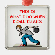 BOWLING CHRISTMAS TREE ORNAMENT