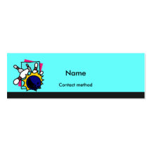 Bowling Connection Card Business Card Templates