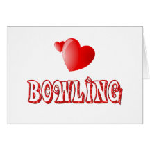 Bowling Hearts Card