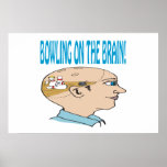 Bowling On The Brain Print