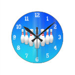 Bowling Pins: Wall Clock