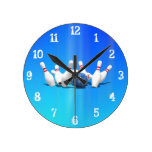 Bowling Pins: Wall Clock