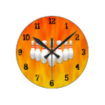 Bowling Pins: Wall Clock