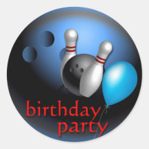 Bowling Round Sticker