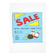 Bowling Sale Invitation