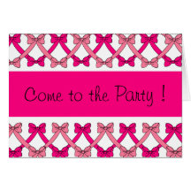 BOWS_INVITES GREETING CARD