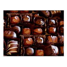 Box of Chocolates, Tempting Chocolate Candy Post Card