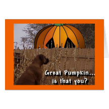 Boxer and Great Pumpkin Cards