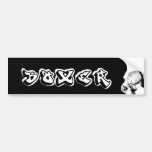 Boxer bumper sticker