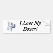 Boxer Bumper Sticker